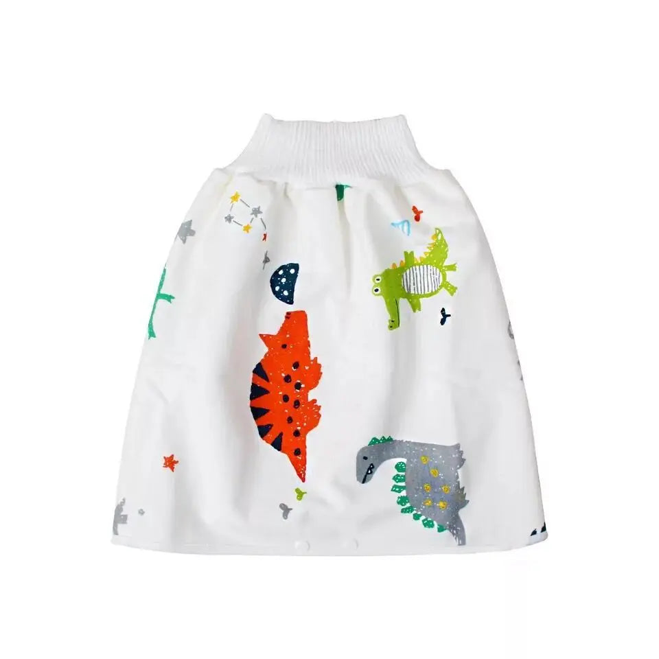 Baby Waterproof Diaper Skirt for Potty Training Baby Comfy Diaper Short for Boys and Girls Sleeping Bedclothes Night Time