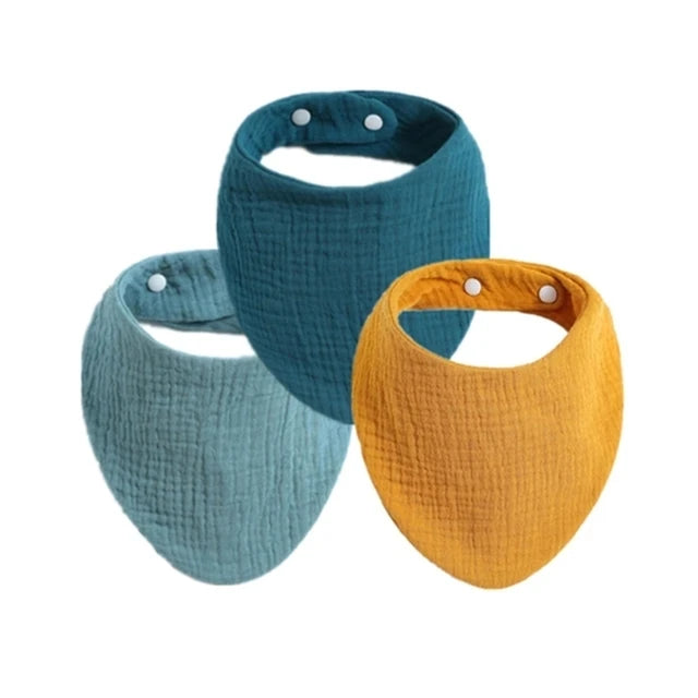 3pcs Baby Feeding Drool Bibs Saliva Towel