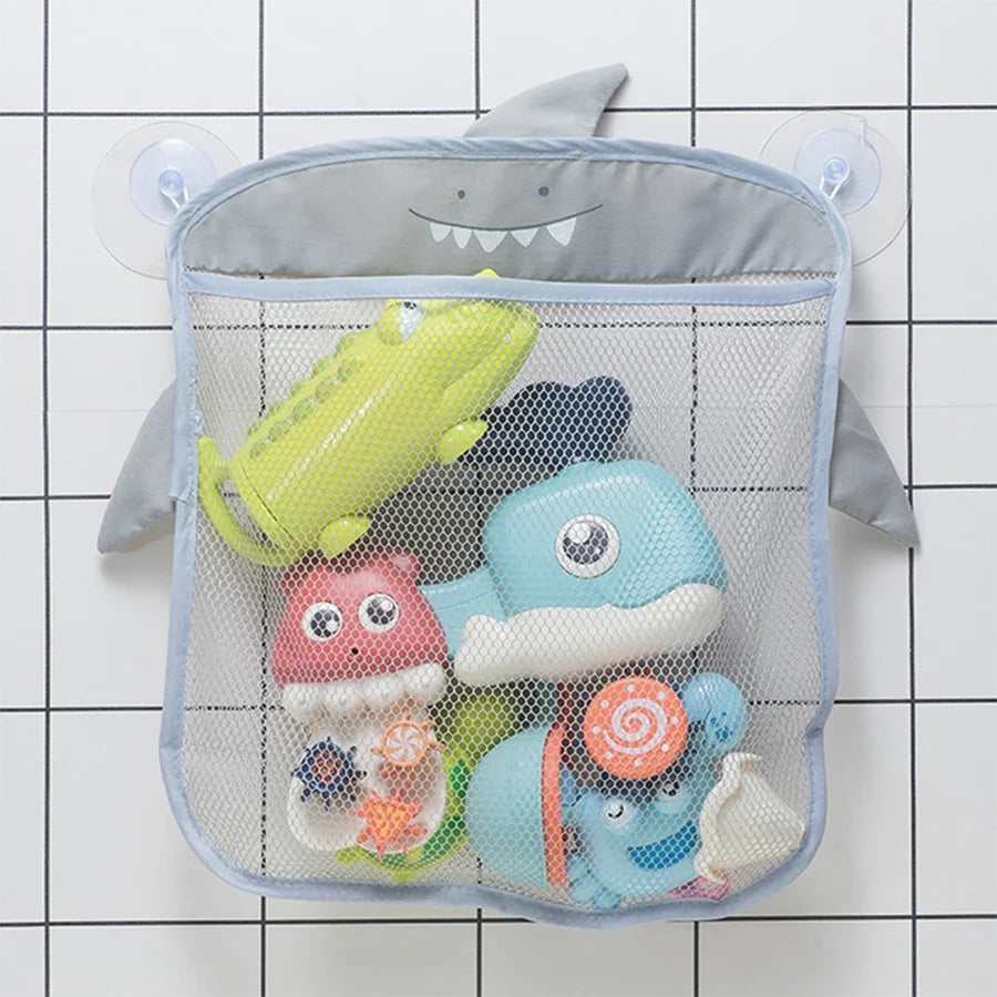 Cartoon Animal Baby Bath Toy Storage Bag Mesh Net Shower
