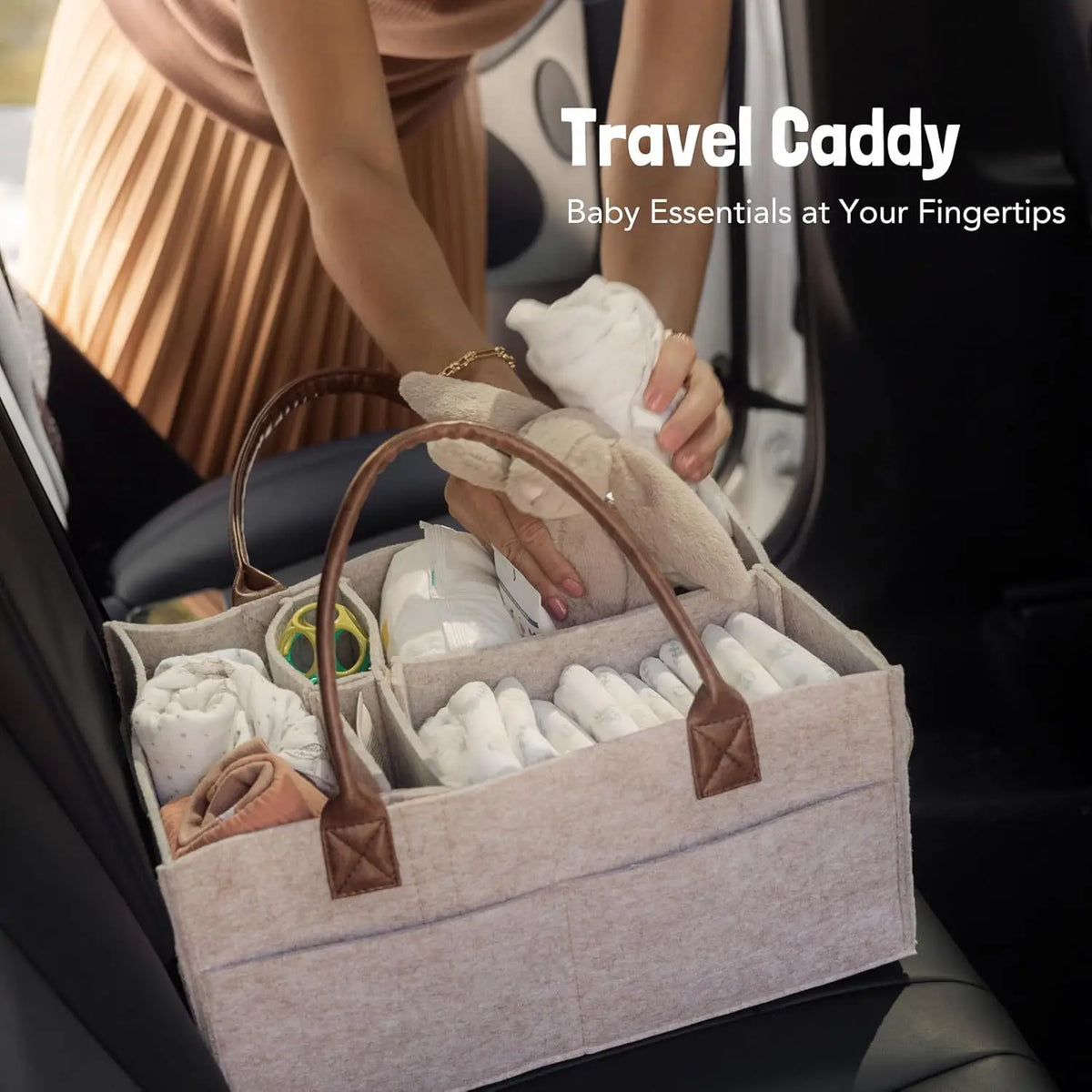 Baby Felt Storage Nursery Organizer Basket Infant Diaper Bag