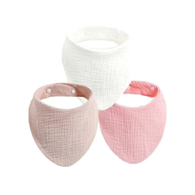 3pcs Baby Feeding Drool Bibs Saliva Towel