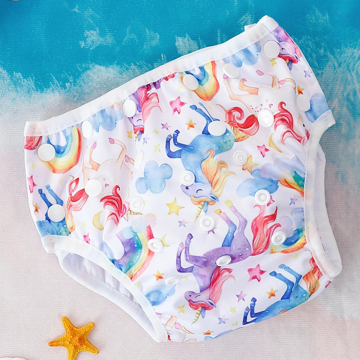 Elinfant 1 Pc Baby Swimming Diaper Mesh Cloth Inner Fabric Summer Reusable& Adjustable Baby Swimming Diaper&Baby Nappy