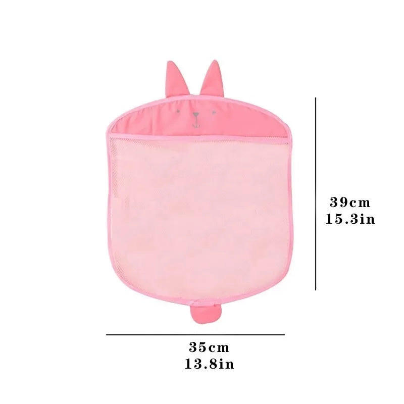 Cartoon Animal Baby Bath Toy Storage Bag Mesh Net Shower