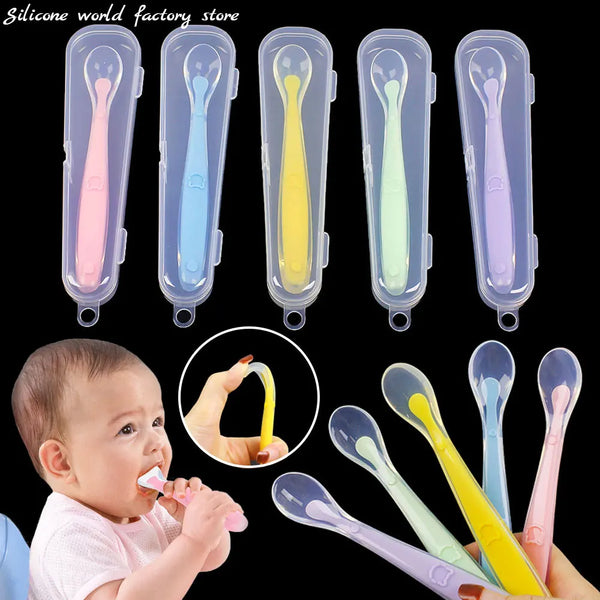 Silicone World Baby Complementary Food Silicone Spoon