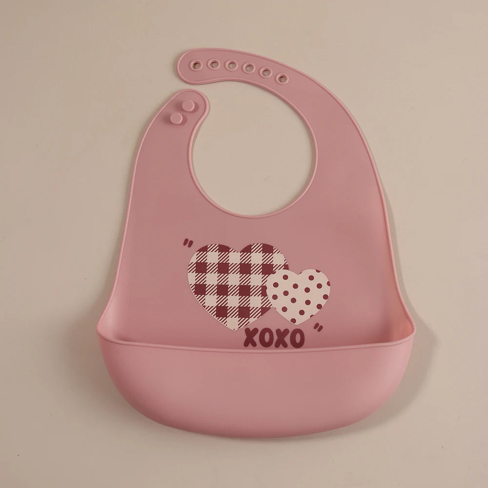 Customize Cartoon Animal Silicone Baby Bib