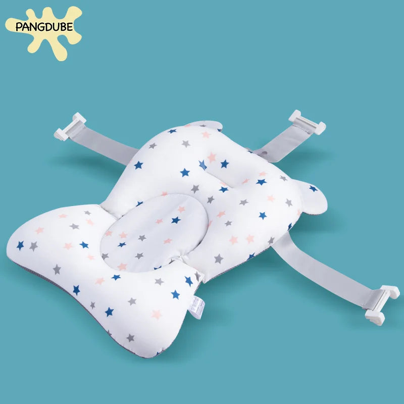 Baby Bathtub Pad Ajustable Bath Support Seat Newborn Bathing