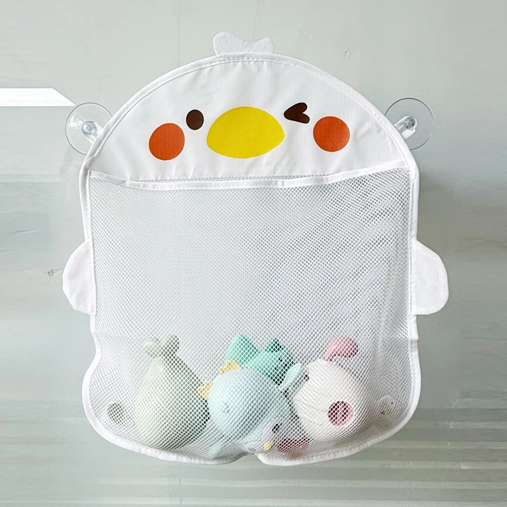 Cartoon Animal Baby Bath Toy Storage Bag Mesh Net Shower