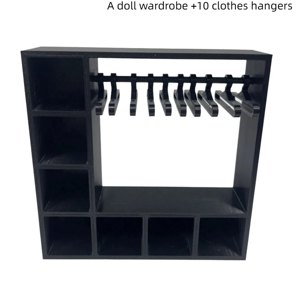 New Large Capacity Doll Clothes Closet Portable