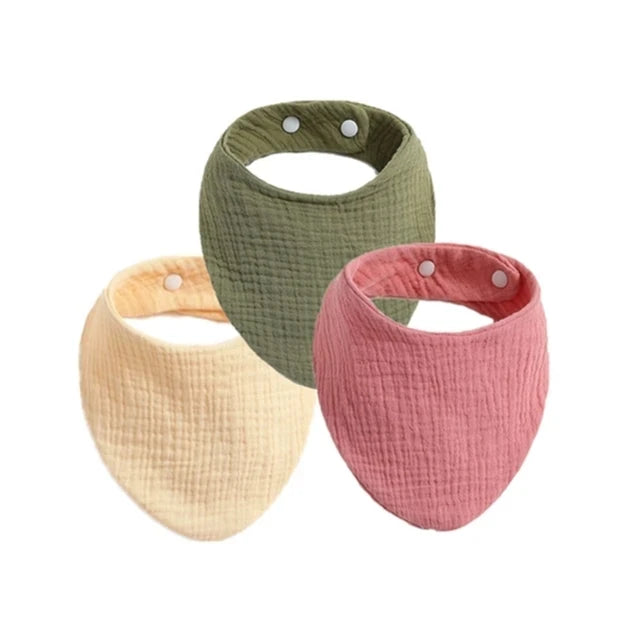 3pcs Baby Feeding Drool Bibs Saliva Towel