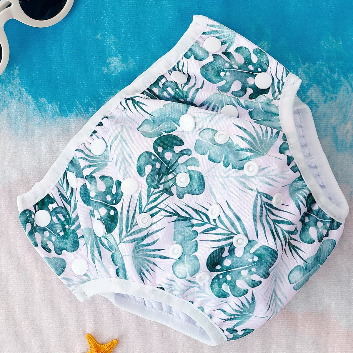Elinfant 1 Pc Baby Swimming Diaper Mesh Cloth Inner Fabric Summer Reusable& Adjustable Baby Swimming Diaper&Baby Nappy