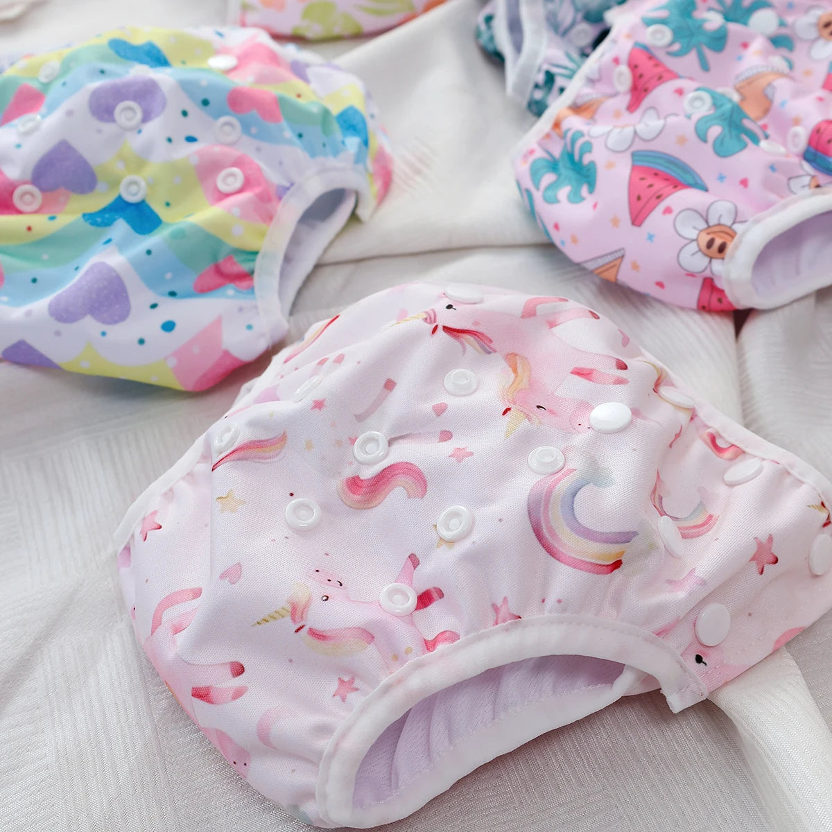 Elinfant 1 Pc Baby Swimming Diaper Mesh Cloth Inner Fabric Summer Reusable& Adjustable Baby Swimming Diaper&Baby Nappy