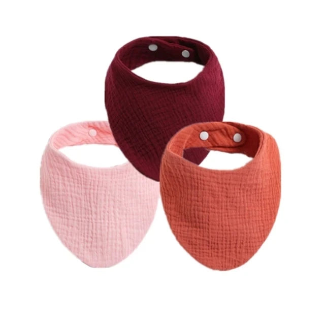 3pcs Baby Feeding Drool Bibs Saliva Towel