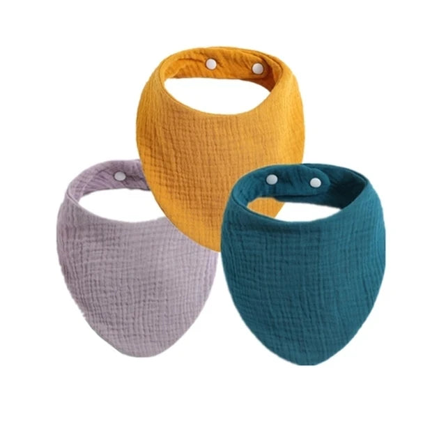 3pcs Baby Feeding Drool Bibs Saliva Towel