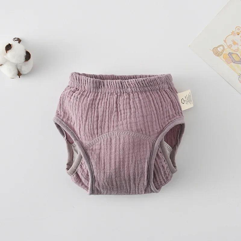 Breathable Baby Training Pants Waterproof Diapers Cotton Gauze Washable Nappies for Toddler Children Toilet Training Study Pants