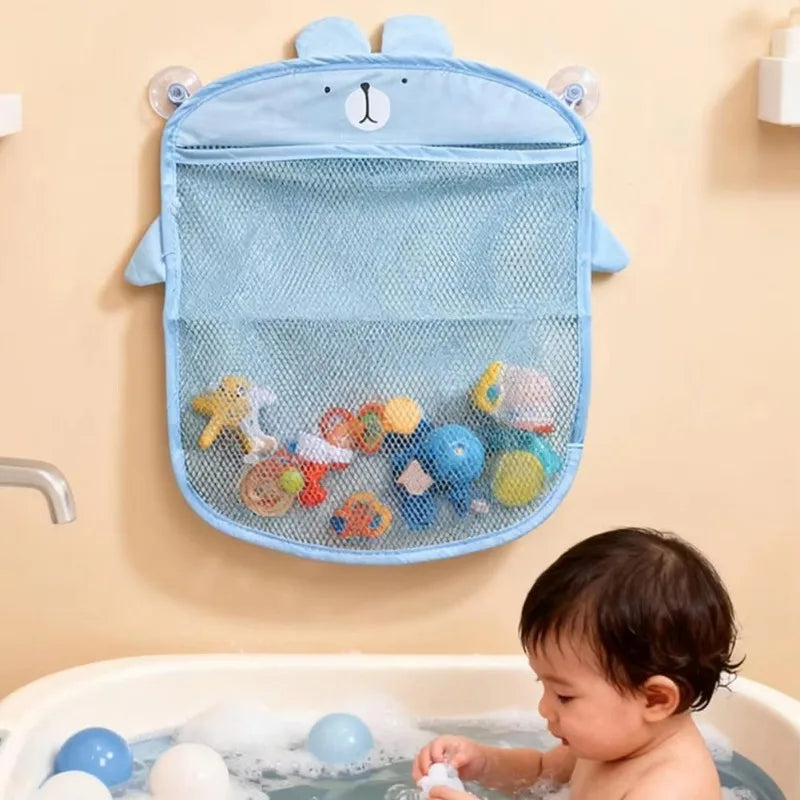 Cartoon Animal Baby Bath Toy Storage Bag Mesh Net Shower