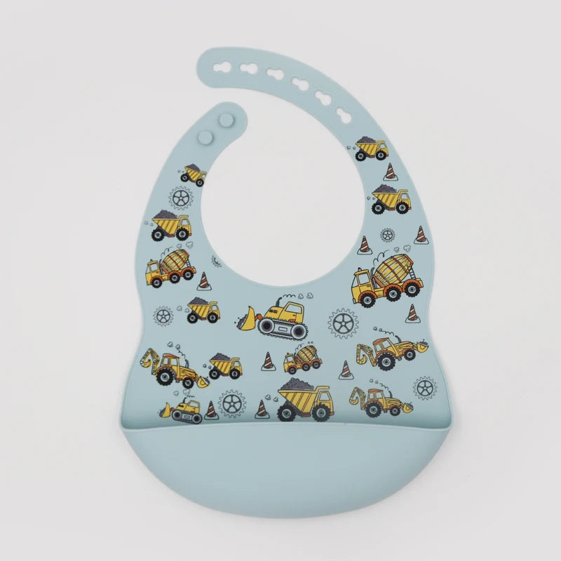 Customize Cartoon Animal Silicone Baby Bib