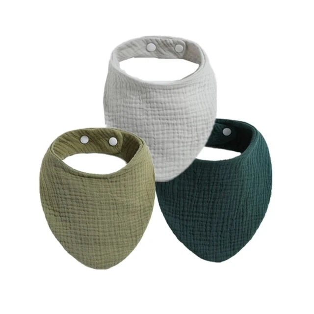 3pcs Baby Feeding Drool Bibs Saliva Towel