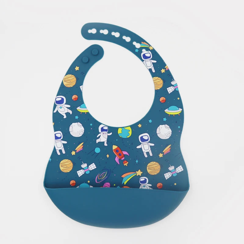 Customize Cartoon Animal Silicone Baby Bib