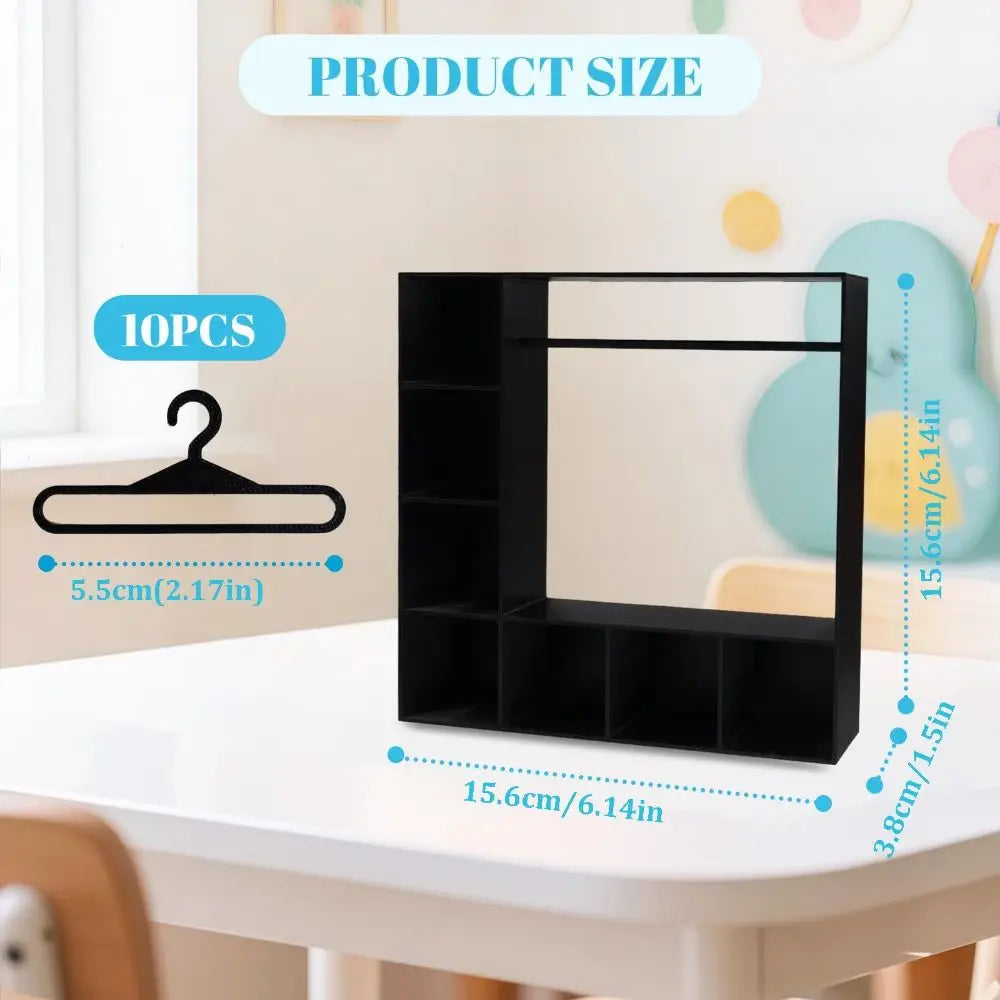 New Large Capacity Doll Clothes Closet Portable