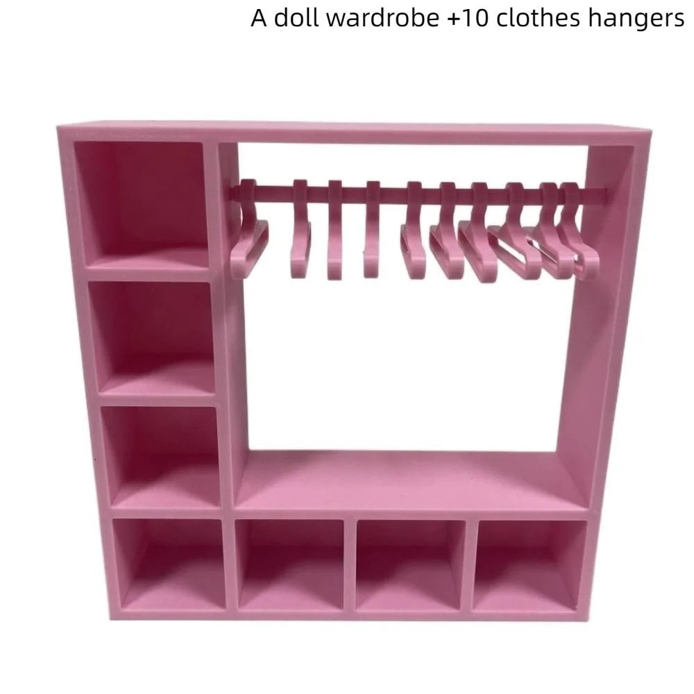 New Large Capacity Doll Clothes Closet Portable