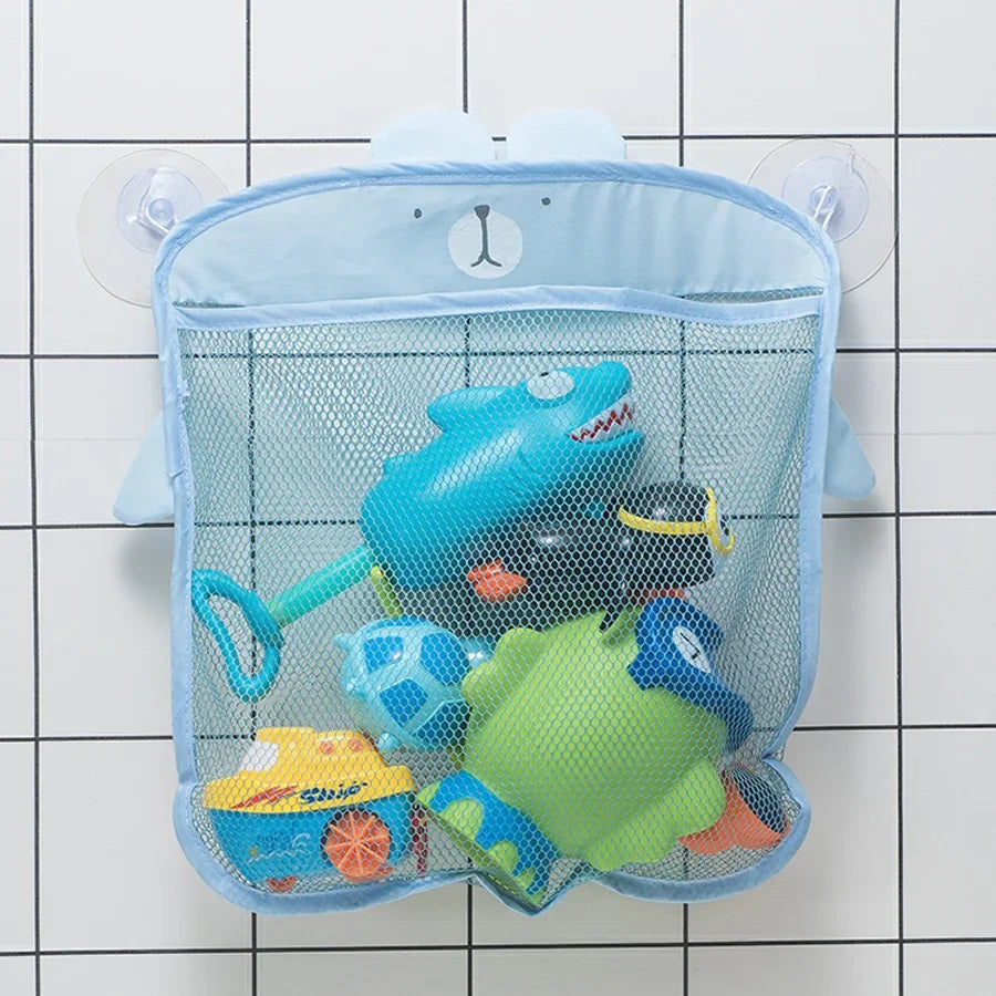 Cartoon Animal Baby Bath Toy Storage Bag Mesh Net Shower