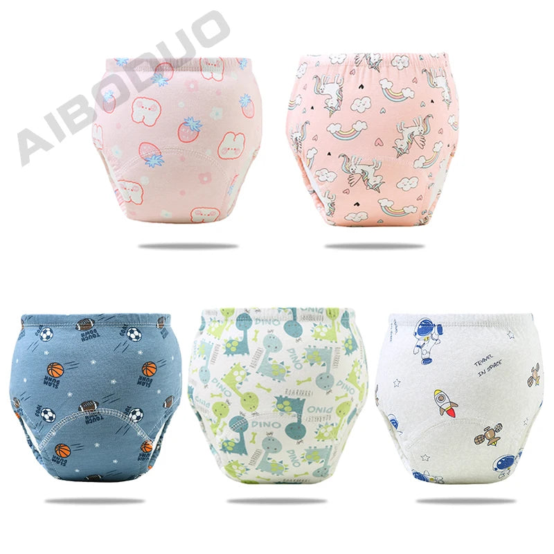 Reusable Elinfant Ecological Baby Diaper Training Pants Waterproof Washable Cotton Cleanliness Learning Panties Breathable Cloth