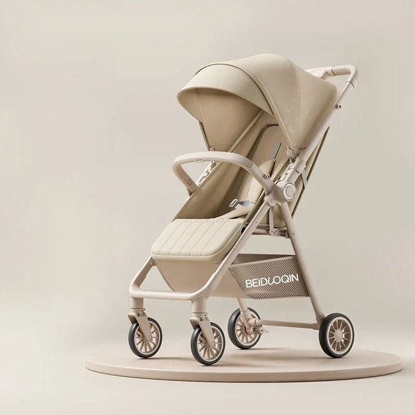 2025 New High-view Baby Stroller Foldable, Can Sit or Lie Two-way Sitting and Lying Function with One-touch Storage