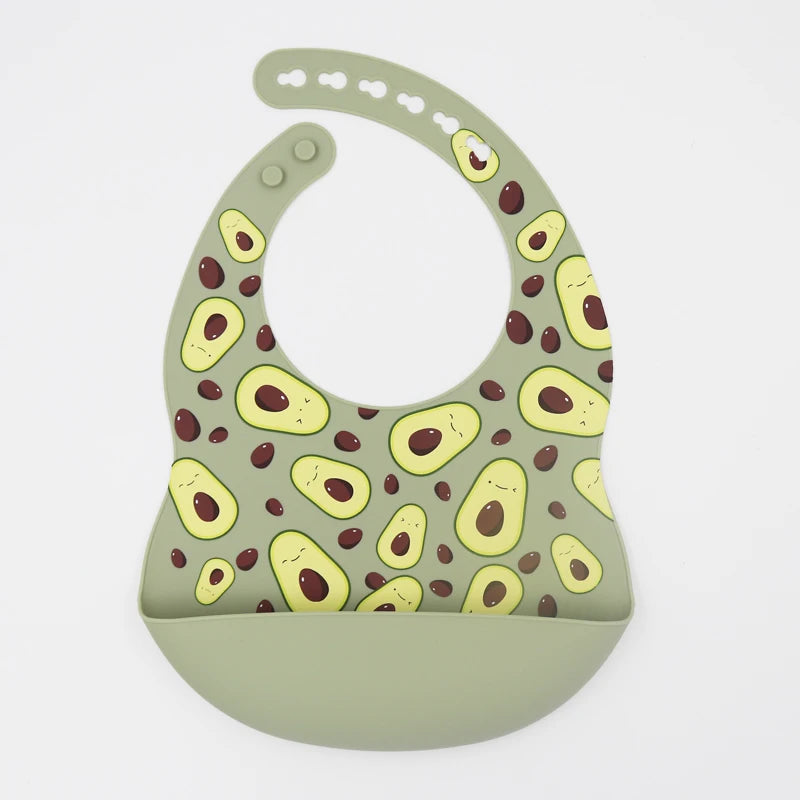 Customize Cartoon Animal Silicone Baby Bib