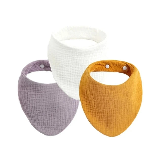 3pcs Baby Feeding Drool Bibs Saliva Towel