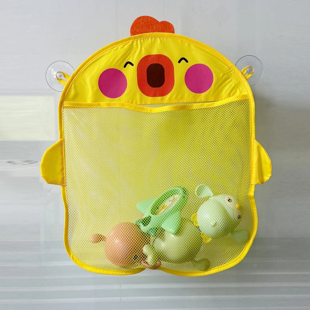 Cartoon Animal Baby Bath Toy Storage Bag Mesh Net Shower