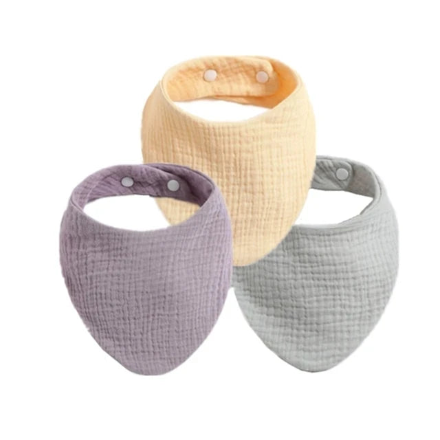 3pcs Baby Feeding Drool Bibs Saliva Towel