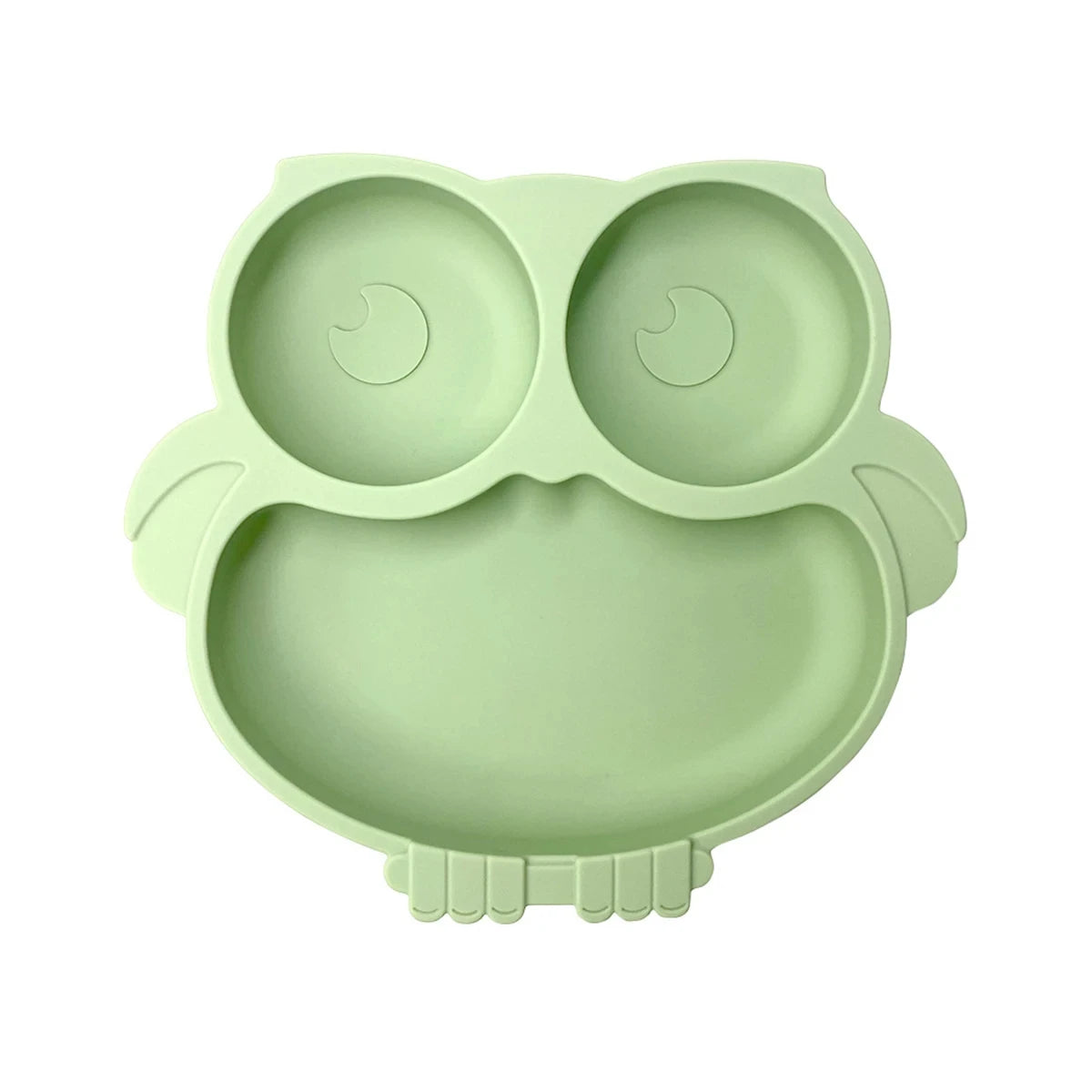 2024New Baby Safe  Silicone Suker Plate Cartoon Children Dishes Feeding Toddler Training Tableware Retro Kids Smile Face Plate