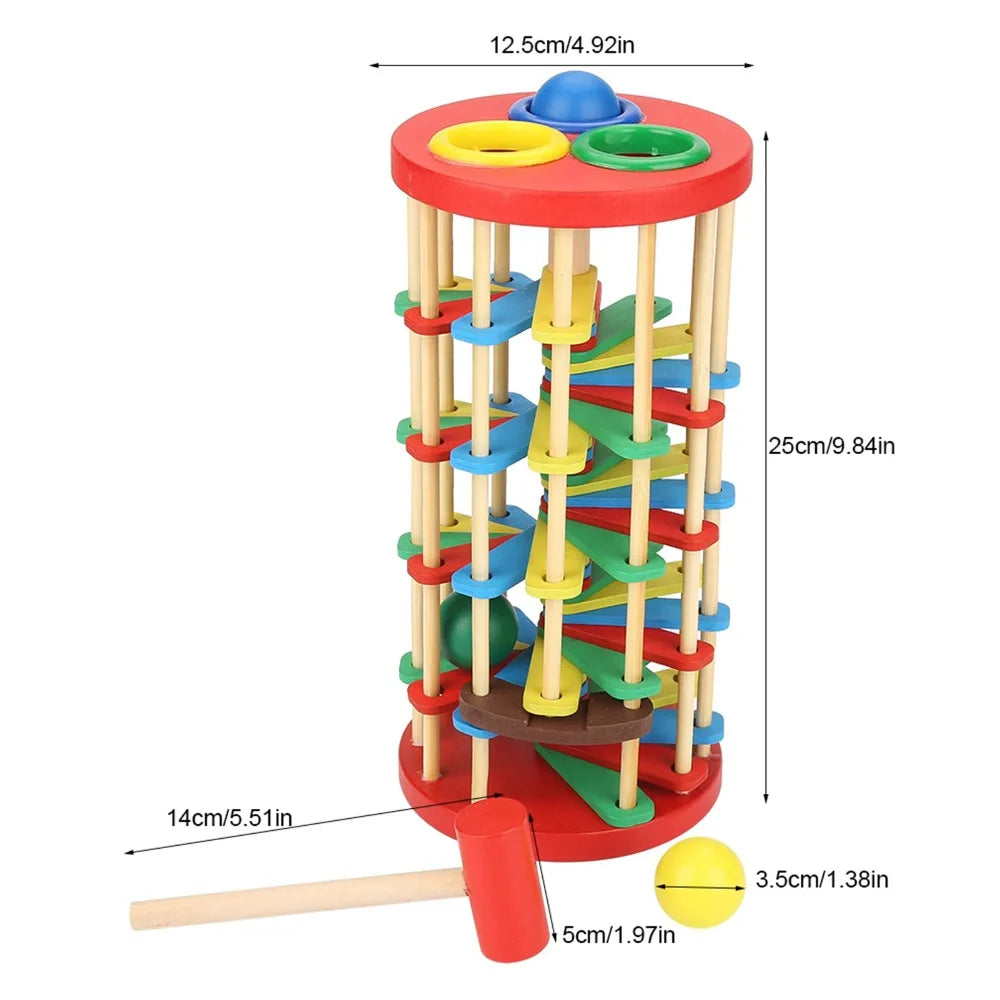 Educational Colorful Knock Ball Toy For Kids