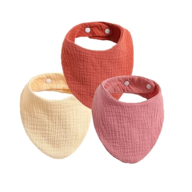 3pcs Baby Feeding Drool Bibs Saliva Towel
