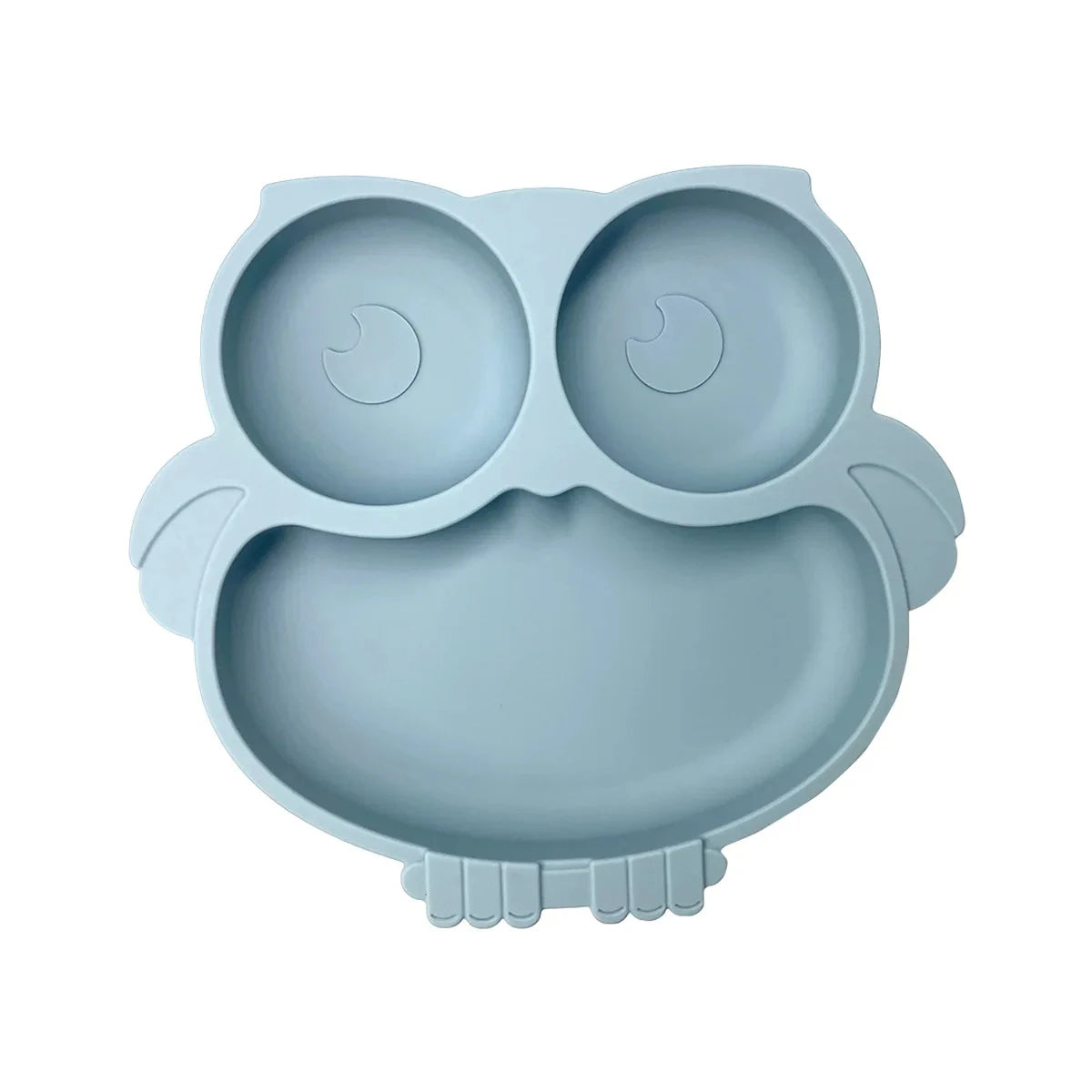 2024New Baby Safe  Silicone Suker Plate Cartoon Children Dishes Feeding Toddler Training Tableware Retro Kids Smile Face Plate