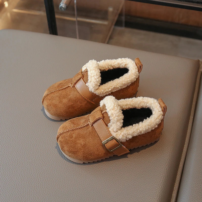 Winter Children Cotton Shoes 2025 Girl Plush Warm Cotton Boots Children Short Snow Boots Kids Botas Lightweight Comfortable Shoe