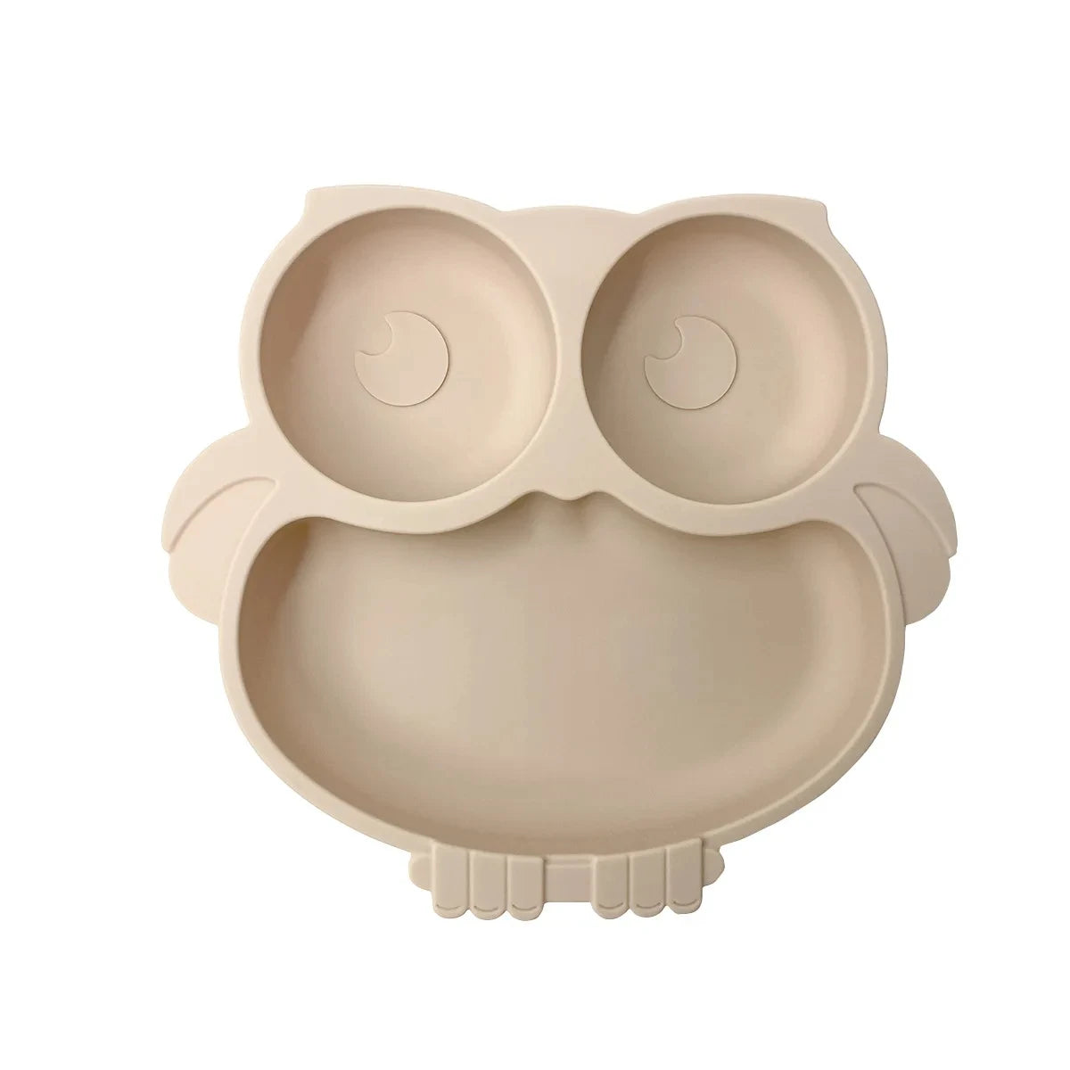 2024New Baby Safe  Silicone Suker Plate Cartoon Children Dishes Feeding Toddler Training Tableware Retro Kids Smile Face Plate