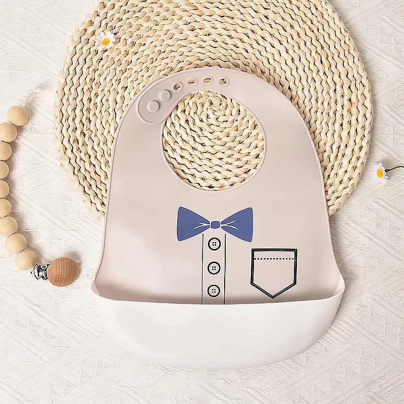 Customize Cartoon Animal Silicone Baby Bib